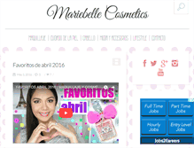 Tablet Screenshot of mariebellecosmetics.com